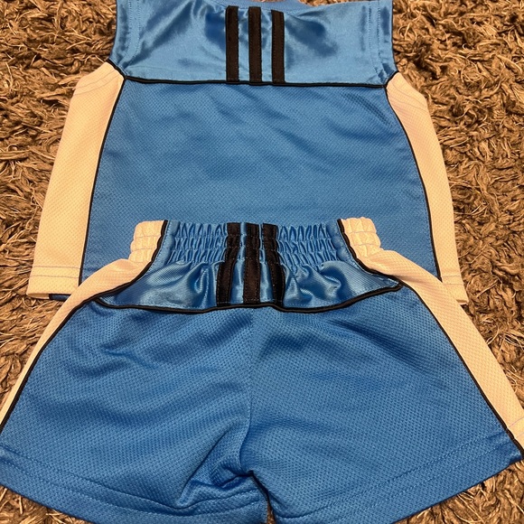 Adidas Muscle Shirt & Shorts Set Baby 3months Basketball - Picture 2 of 7